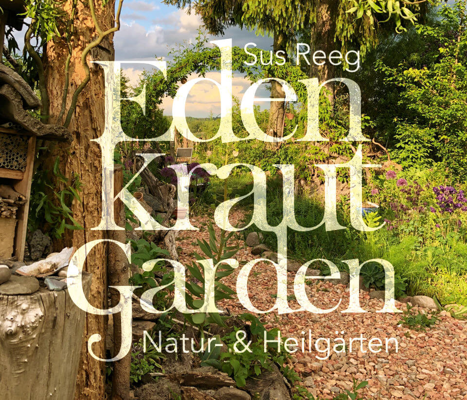 Naturgarten, Foto mit Logo, Edenkrautgarden, Heilgärten anlegen
